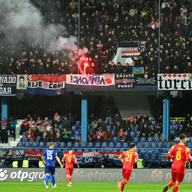Navijači Hrvatske u Podgorici