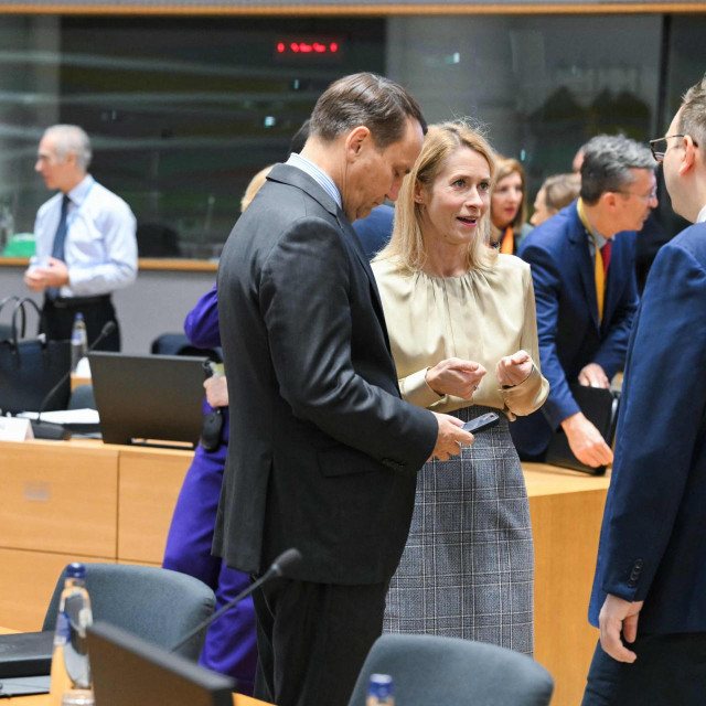 Poljski ministar Radoslaw Sikorski i Kaja Kallas