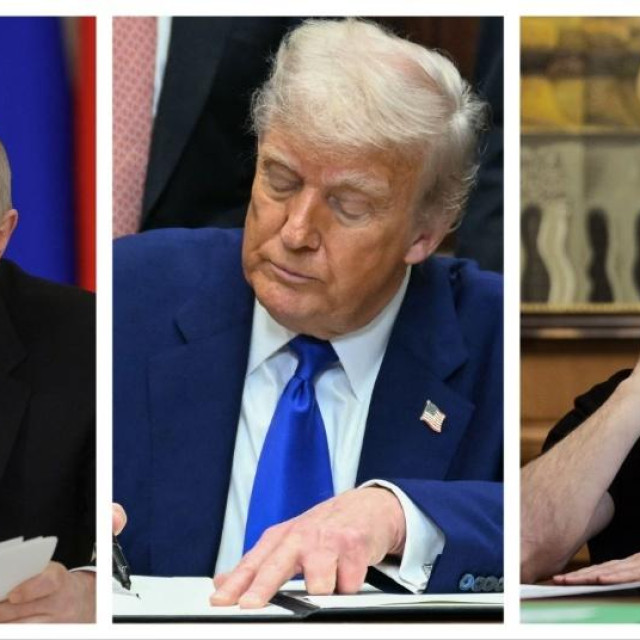 Vladimir Putin, Donald Trump, Volodimir Zelenski