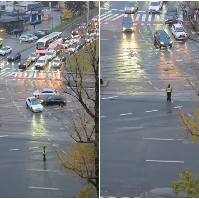 Policijski službenici upravljaju raskiržjem