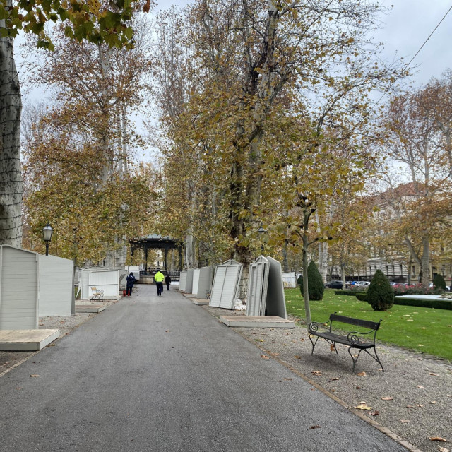 Pripreme za Advent na Zrinjevcu