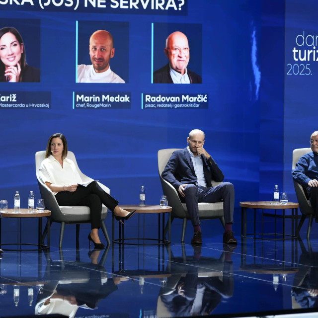 Dani hrvatskog turizma, na panelu su sudjelovali Gea Kariž, marin Medak i radovan Maričić