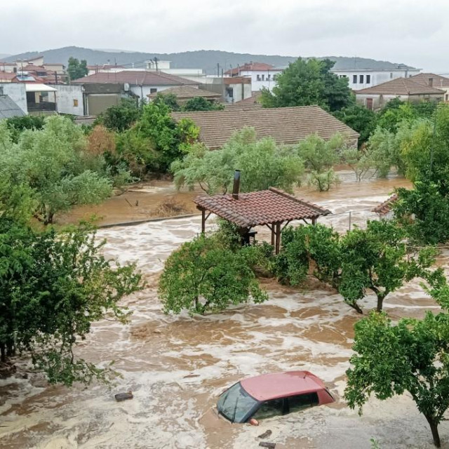 Poplave u Grčkoj; ilustracija
