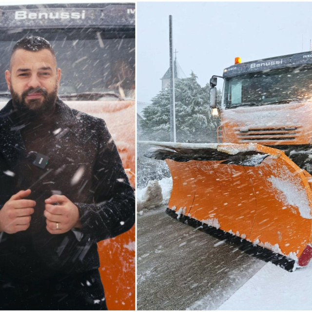 Ivan Šolić na terenu s ekipom zimske službe