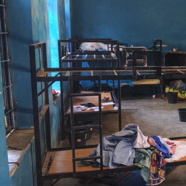 Spavaonica u Katoličkoj školi sv. Marije u Papiriju u Nigeriji