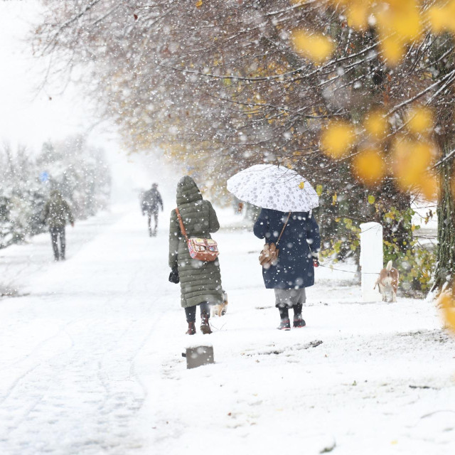 Osijek pod snježnim pokrivačem