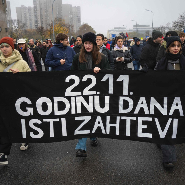 Prosvjedni skup ”Godinu dana - isti zahtjevi”