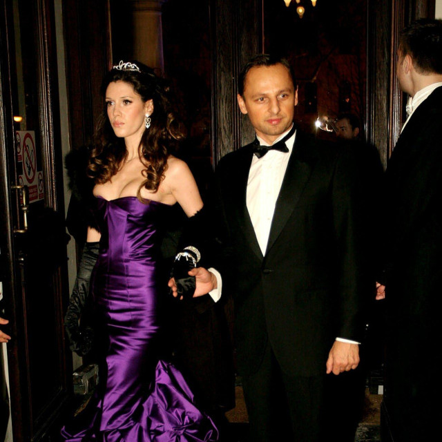 Operni bal u zagrebačkom HNK-u 2005. Sunčica Lalić i Dragan Jurilj