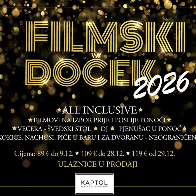 Filmski doček Nove godine u Kaptol Boutique Cinema