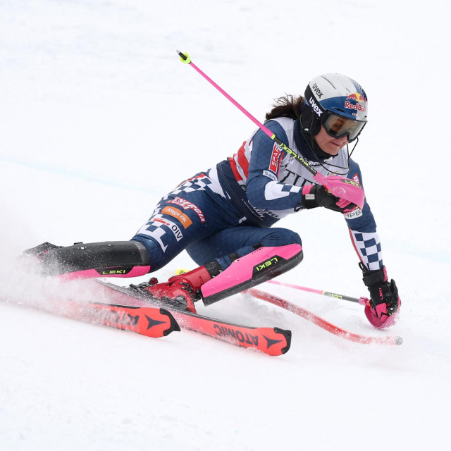 Zrinka Ljutić je jako dobro skijala do pogrešku u prvoj vožnji