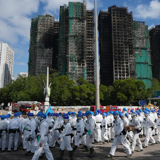 Prizori nakon požara u Hong Kongu