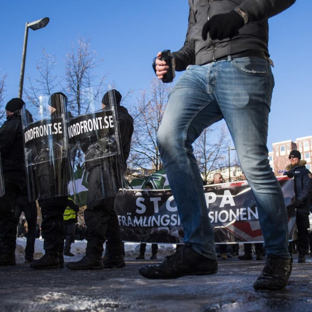 Protest ekstremne desnice u Švedskoj/Ilustracija