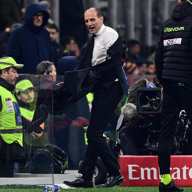 Jedna od reakcija Massimiliana Allegrija