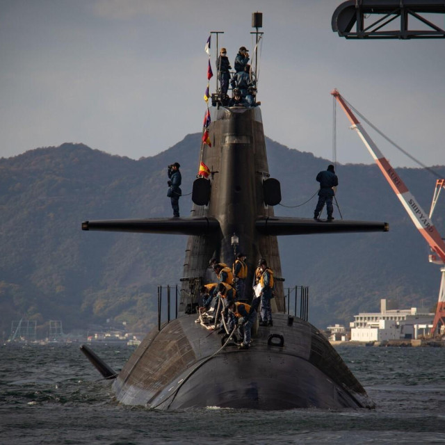 Ilustracija, podmornica klase Soryu JS Sekiryu (SS 508)