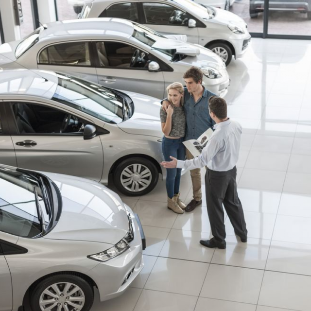 Kupovina automobila, ilustracija