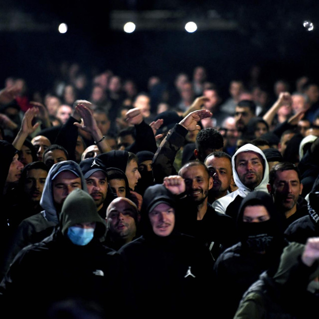 Prosvjedi u Podgorici krajem listopada nakon ranjavanja crnogorskog državljanina