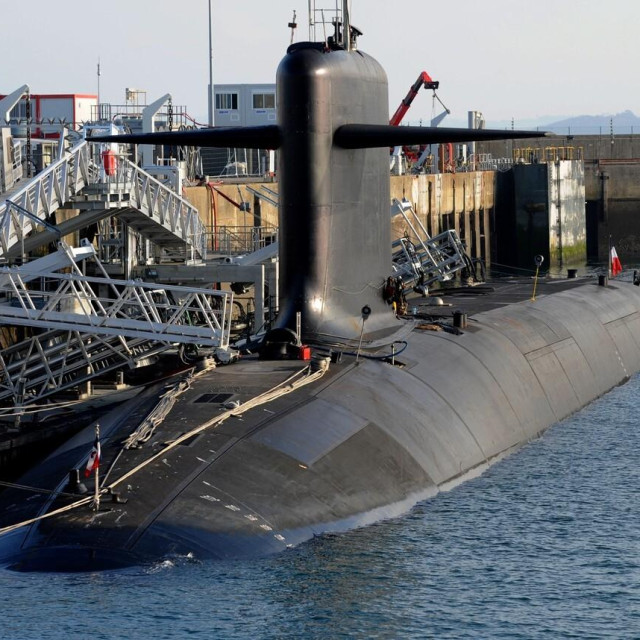 Francuska nuklearna podmornica u bazi Ile Longue (arhivska fotografija)