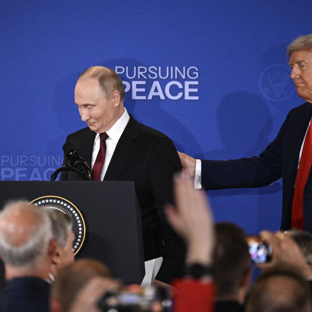 Donald Trump i  Vladimir Putin na Aljasci, kolovoz 2025 
