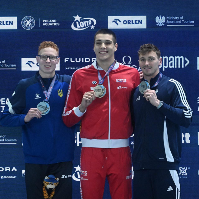 Brončani Ukrajinac Nikita Šereme, zlatni Jere Hribar i srebrni Francuz, Maxime Grousset