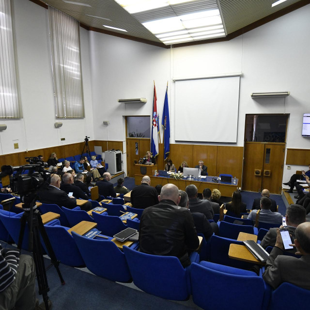 Velika vijećnica u zadru, sjednica Gradskog vijeća