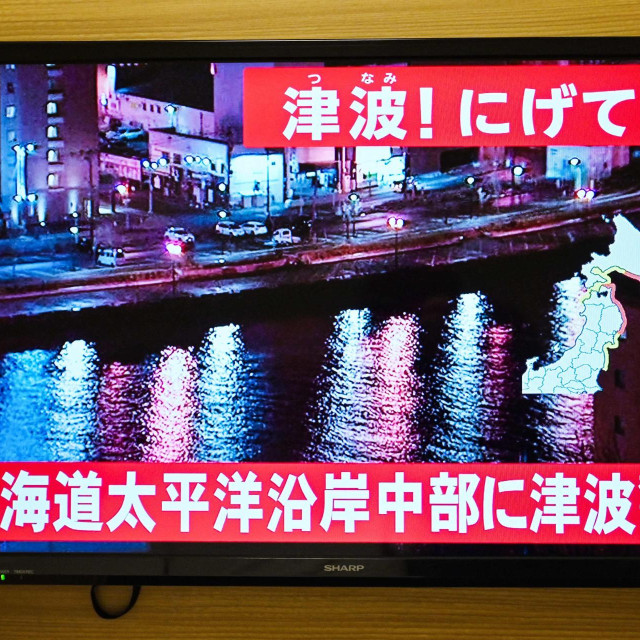 Upozorenje na tsunami u Sapporu u Japanu