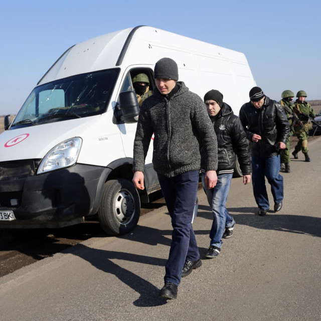 Ukrajinski zarobljenici kod Marinke 2014. godine