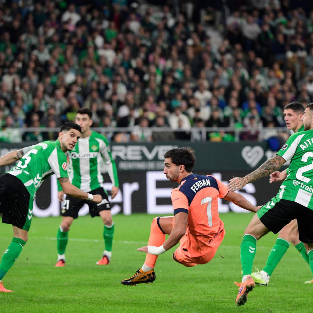 Igrači Betisa na utakmici s Barcelonom