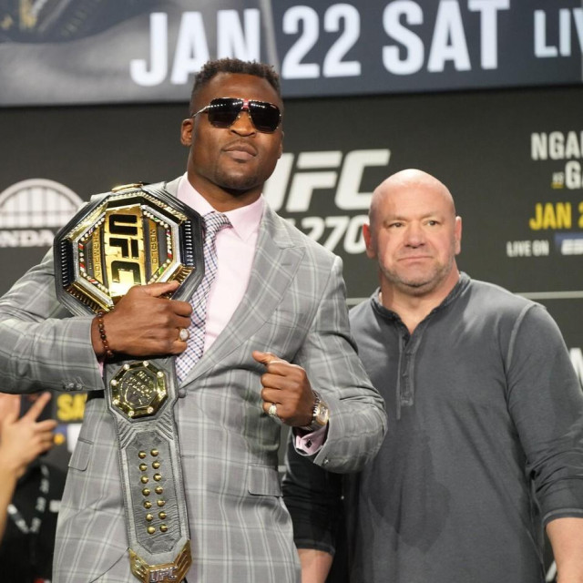 Francis Ngannou i Dana White