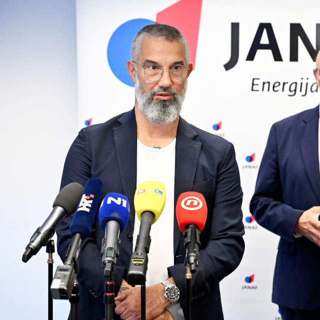 Član Uprave JANAF-a Vladislav Veselica i predsjednik Uprave JANAF-a d.d. Stjepan Adanić