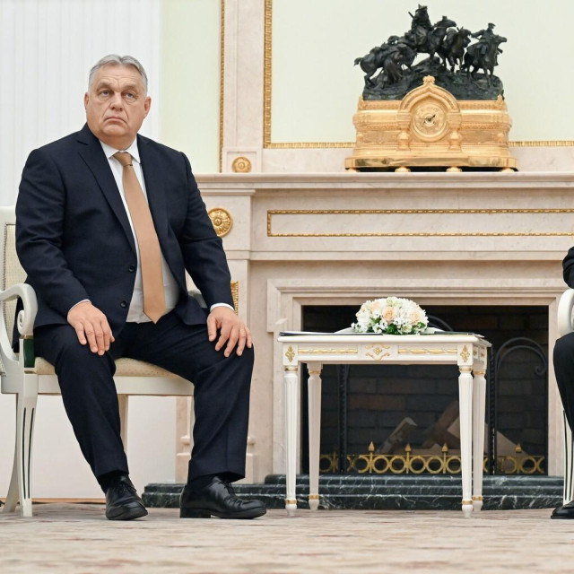 Viktor Orban i Vladimir Putin tijekom sastanka u Kremlju