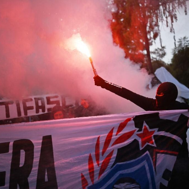 Prosvjed za Praznik rada u Santiagu (Santiago de Chile)
