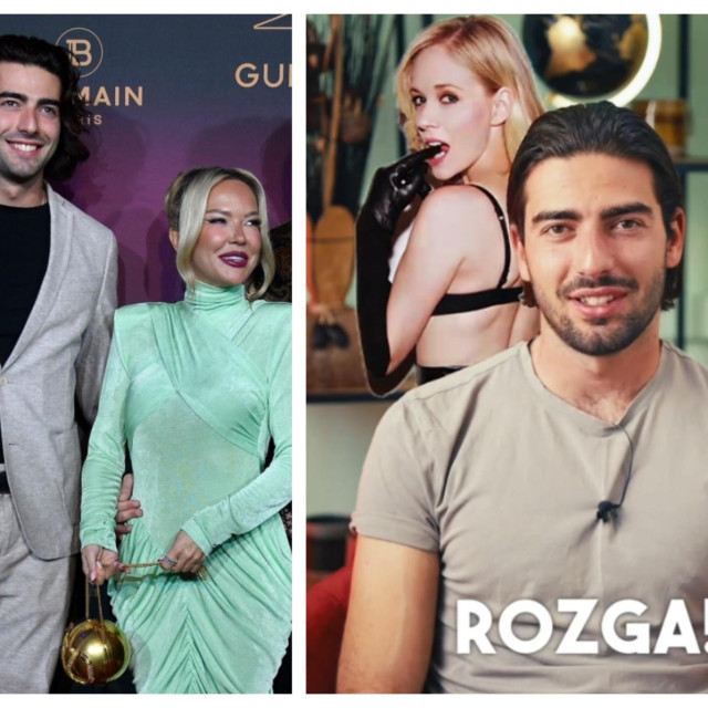 Šime i Maja prošlog mjeseca u Zadru (lijevo) i Šime u TikTok anketi Slobodne Dalmacije