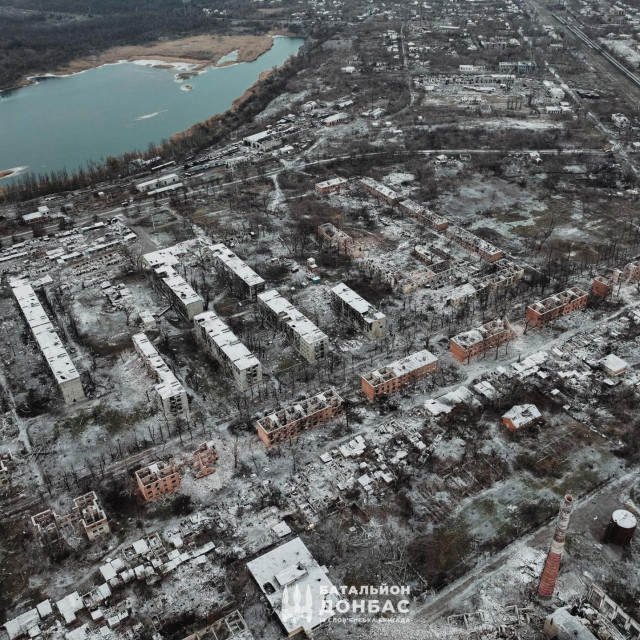 Razrušeni Časiv Jar u Donbasu