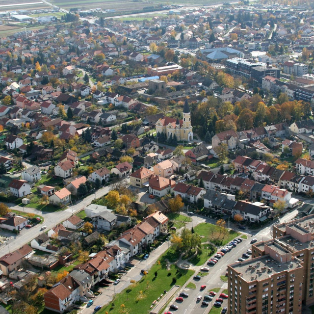 Velika Gorica snimljena iz zraka