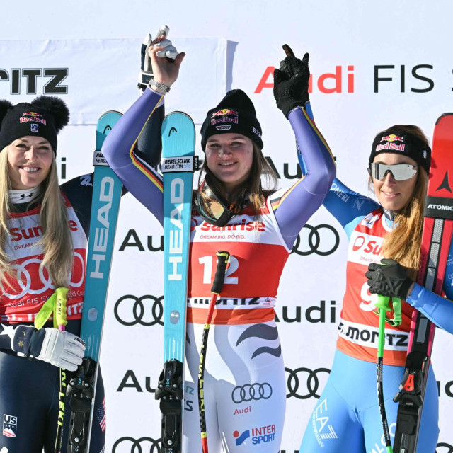 Lindsey Vonn, Emma Aicher i Sofia Goggia 