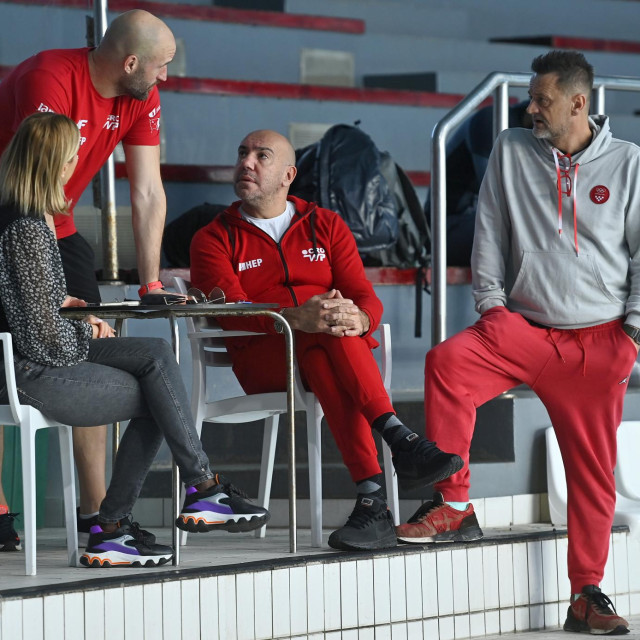 Pero Kuterovac (desno) je dio stožera vaterpolske reprezentacije