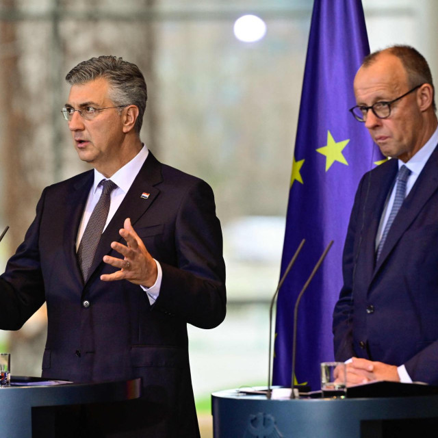 Friedrich Merz i Andrej Plenković