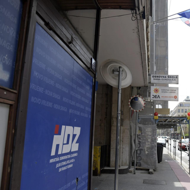 Sjedište HDZ-a u Gundulićevoj ulici u Zagrebu (arhiva)