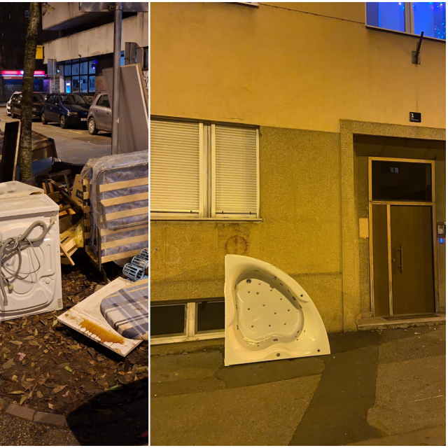 Glomazni otpad u Laurenčićevoj i hidromasašna kada na Trgu Vlahe Bukovca