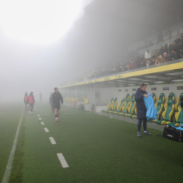 Utakmica je u nedjelju prekinuta zbog magle