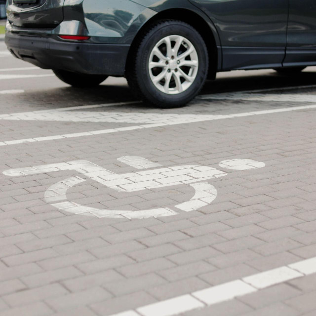 Invalidski parking, ilustracija