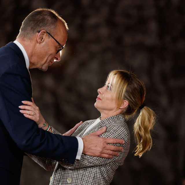Friedrich Merz i Giorgia Meloni