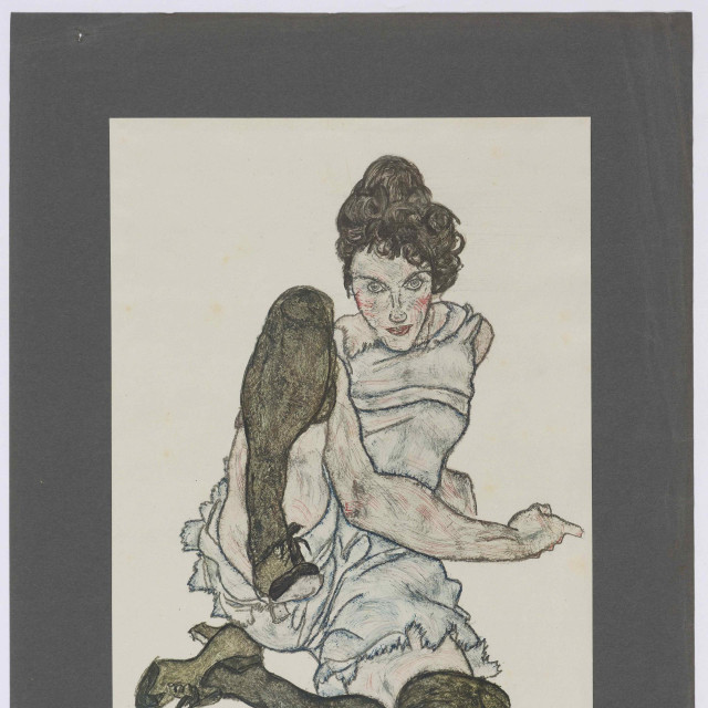 Egon Schiele, Ležćeći akt,