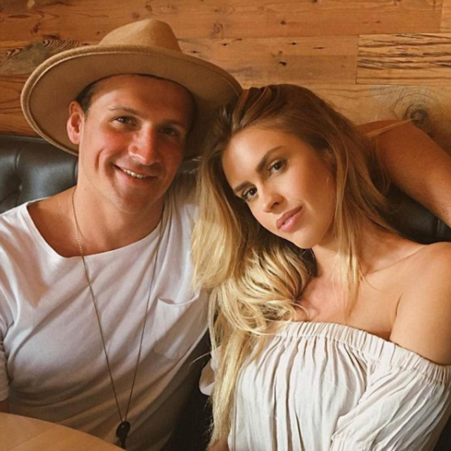 Ryan Lochte s bivšom suprugom Kaylom Reid