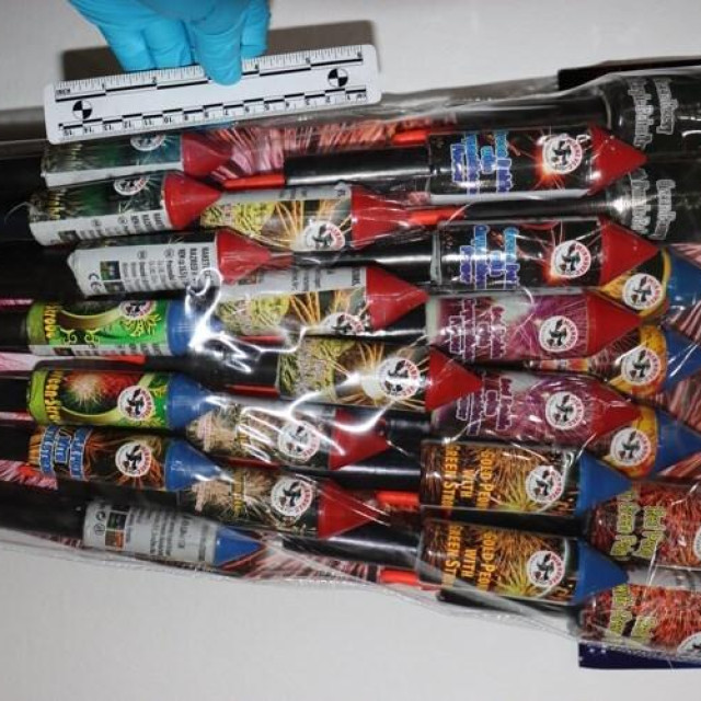 oduzeta pirotehnika iz kuće u Dubravi