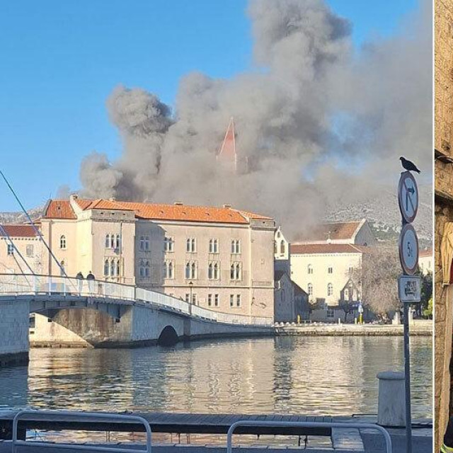 Požar u Trogiru
