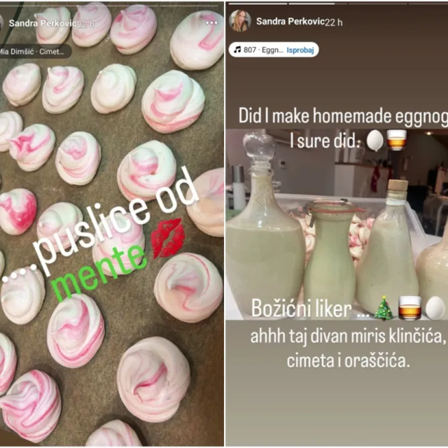 Mentine puslice i liker od jaja ‘eggnog‘ iz kužine Sandre Perković