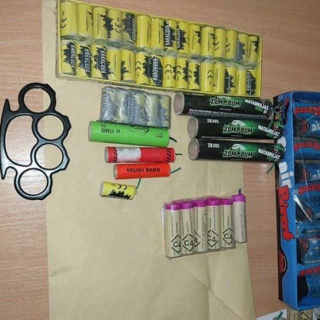 zaplijena pirotehnike u Novom Zagrebu