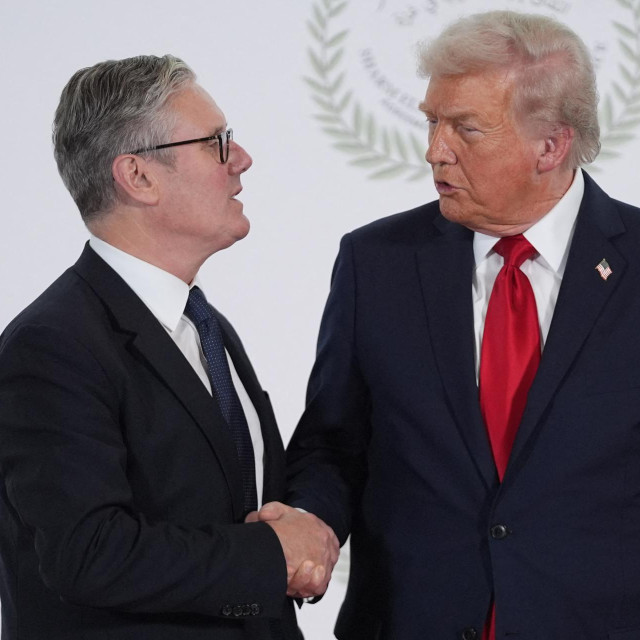 Britanski premijer Keir Starmer i američki predsjednik Donald Trump (arhivska fotografija)