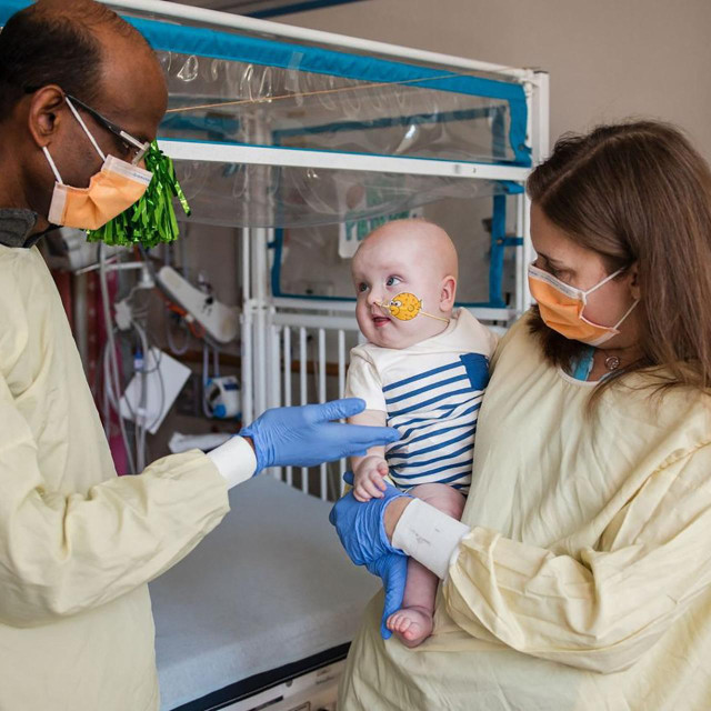 KJ Muldoon, kardiolog Kiran Musunuru i pedijatrica Rebecca Ahrens-Nicklas